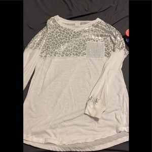 VS PINK cheetah print long sleeve